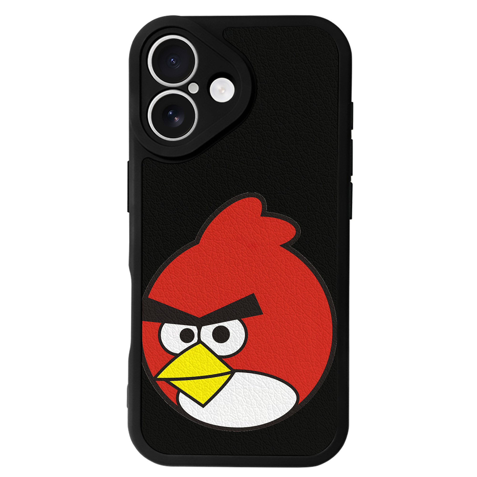 （画像用） Angry Birds アングリーバード 【iPhone 16シリーズ対応】シリコンスマホケース（レザー調） 材質：シリコン